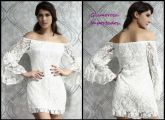 vestido fora do ombro•
